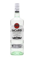 Bacardi Superior / Carta Blanca Rum / Litre Single Modernist Rum