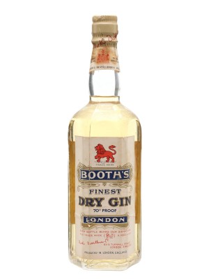 Booth's Finest Dry Gin / Bottled 1950s