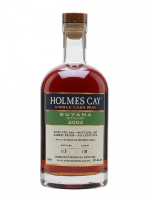 Guyana Uitvlugt 2003 Rum / 18 Year Old / Holmes Cay