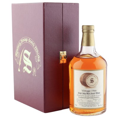Laphroaig 1966 30 Year Old, Signatory Vintage 1996 Bottling with Case