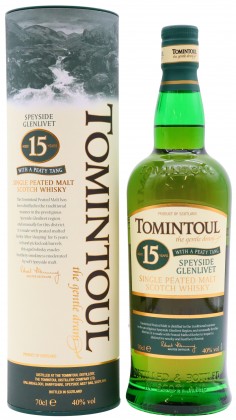 Tomintoul Peaty Tang Speyside Single Malt Scotch 15 year old