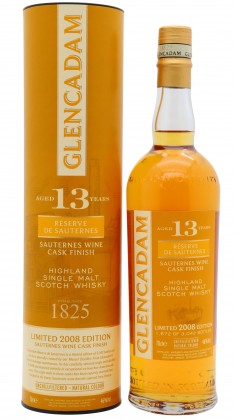 Glencadam Sauternes Cask Finish Highland Single Malt Scotch 2008 13 year old