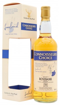 Rosebank (silent) Connoisseurs Choice Single Malt Scotch 1991 17 year old