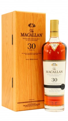 Macallan 2022 Release Sherry Oak Scotc 30 Year Old