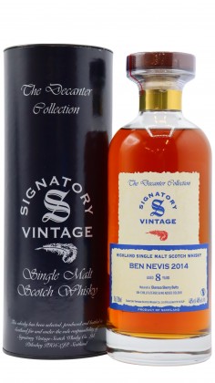 Ben Nevis Signatory Vintage The Decanter Collection Oloroso 2014 8 Year Old