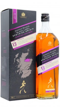Johnnie Walker Black Label Speyside Origin Blended Scotch 12 year old
