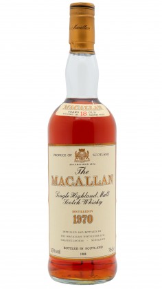 Macallan 1988 Release Sherry Oak Scotc 1970 18 Year Old