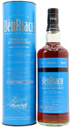 Benriach Peated Tawny Port Single Cask #5462 1976 39 Year Old