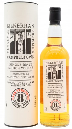Kilkerran Cask Strength 2018 Release Bourbon Cask Matured Si 8 year old