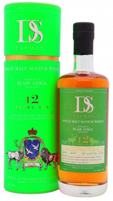 Blair Athol DS Tayman Bordeaux Edition Single Malt Scotch 2008 12 year old
