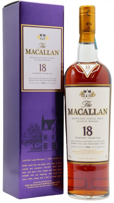 Macallan 2012 Release Sherry Oak Scotc 1994 18 Year Old
