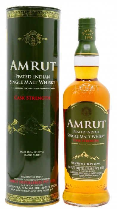 Amrut Peated Cask Strength Indian Single Malt
