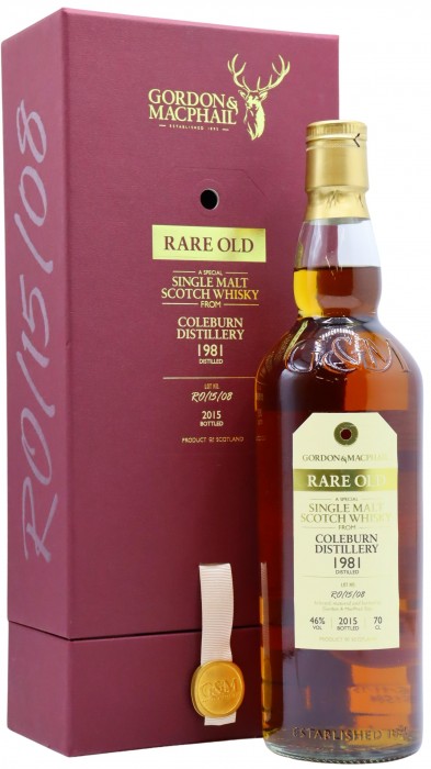 Coleburn (silent) Gordon & MacPhail Rare Old 1981 34 Year Old