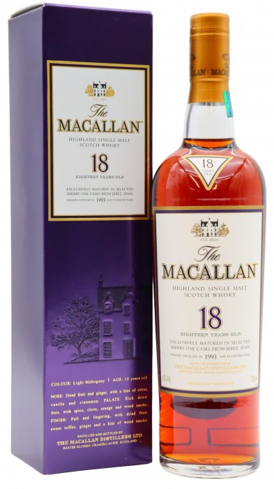 Macallan 2011 Release Sherry Oak Scotc 1993 18 Year Old