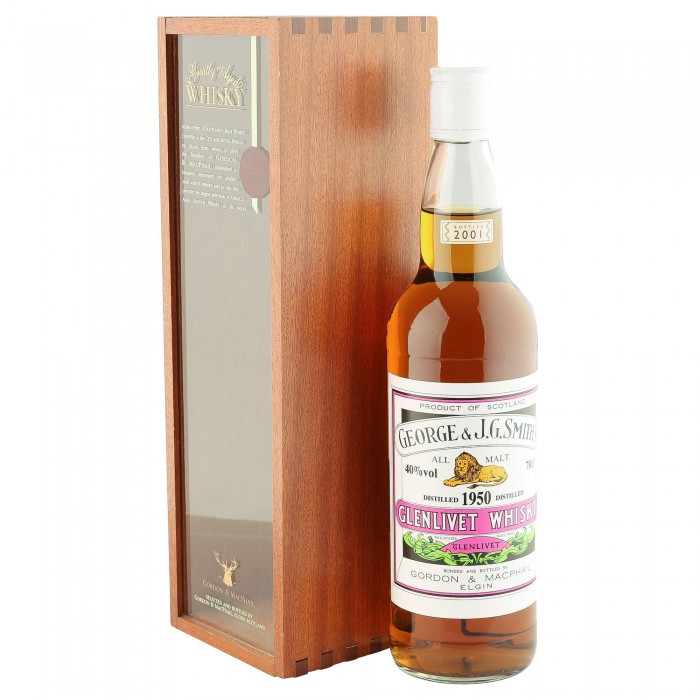 Glenlivet 1950, Gordon & MacPhail 2001 Bottling with Wooden Box