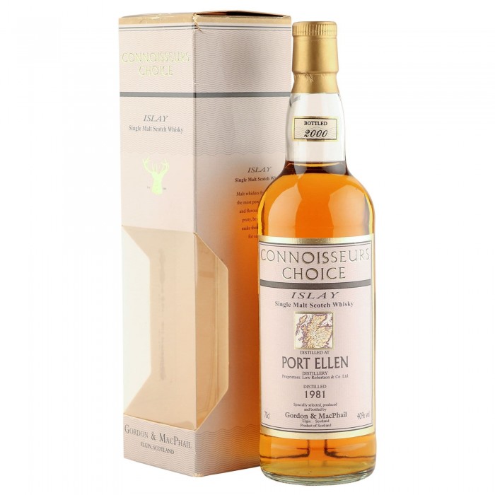 Port Ellen 1981, Gordon & MacPhail Connoisseurs Choice 2000 Bottling with Box