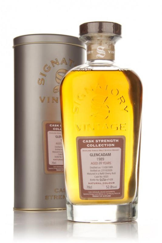 Glencadam 20 Year Old 1989 Cask 6020 Cask Strength Collection Signatory