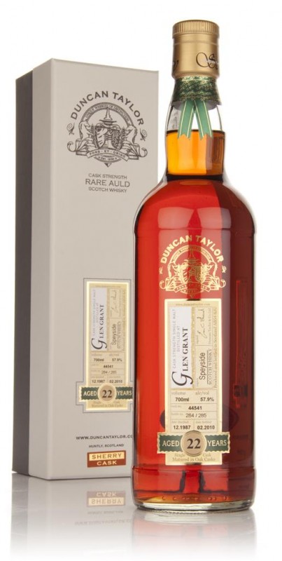 Glen Grant 22 Year Old 1987 Cask 44541 Rare Auld Duncan Taylor