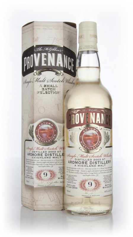 Ardmore 9 Year Old 2003 cask 9341 Provenance Douglas Laing