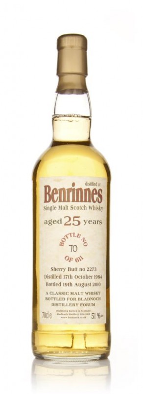Benrinnes 25 Year Old 1984 Cask 2273 Bladnoch
