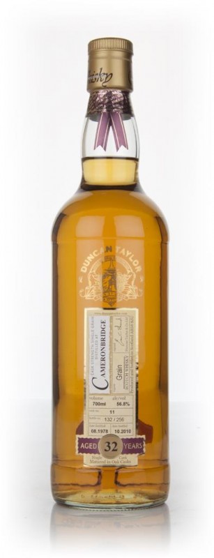 Cameronbridge 32 Year Old 1978 Cask #11 Rare Auld Duncan Taylor