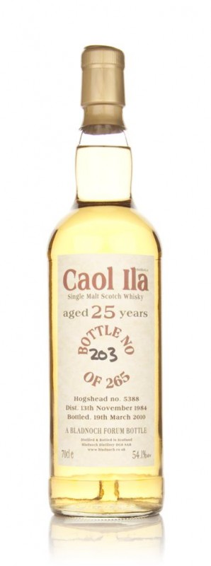 Caol Ila 25 Year Old 1984 Cask #5388 Bladnoch