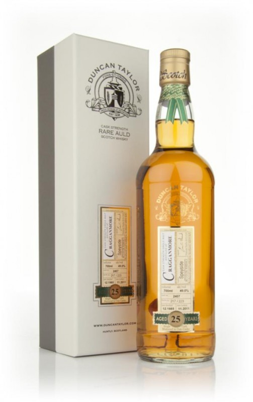 Cragganmore 25 Year Old 1985 Rare Auld Duncan Taylor