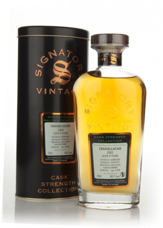 Craigellachie 9 Year Old 2002 Cask Strength Collection Signatory