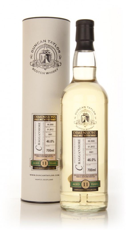 Cragganmore 11 Year Old 2000 Dimensions Duncan Taylor