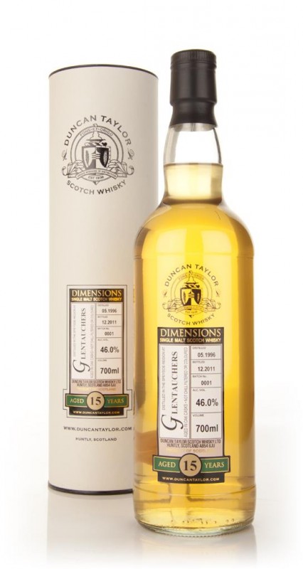 Glentauchers 15 Year Old 1996 Dimensions Duncan Taylor
