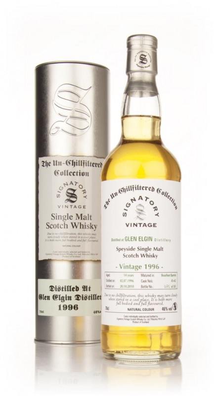 Glen Elgin 14 Year Old 1996 Un-Chillfiltered Signatory