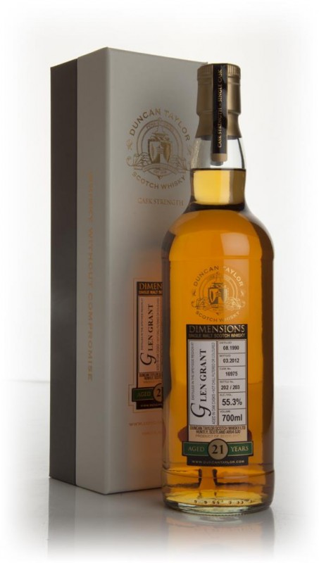 Glen Grant 21 Year Old 1990 Dimensions Duncan Taylor