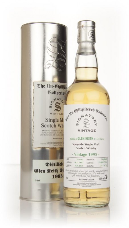 Glen Keith 16 Year Old 1995 Un-Chillfiltered Signatory