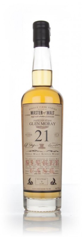 Glen Moray 21 Year Old 1991 Single Cask Master of Malt
