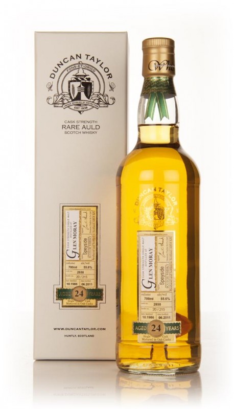 Glen Moray 24 Year Old 1986 Cask 2858 Rare Auld Duncan Taylor