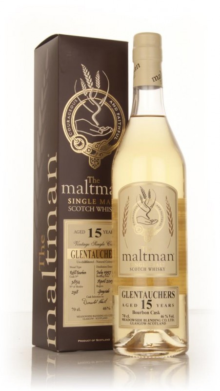 Glentauchers 15 Year Old 1997 cask 3854 The Maltman