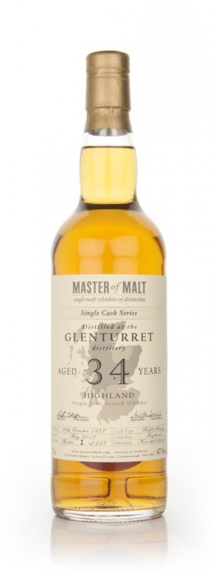 Glenturret 34 Year Old 1977 Single Cask Master of Malt