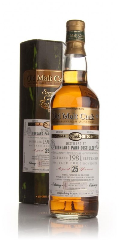 Highland Park 25 Year Old 1981 Old Malt Cask Douglas Laing
