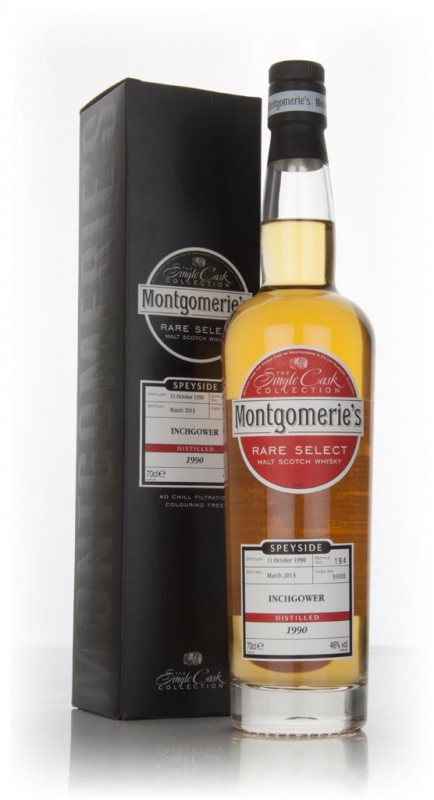 Inchgower 22 Year Old 1990 cask 31032 Rare Select Montgomerie's