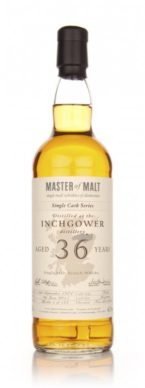 Inchgower 36 Year Old 1974 Single Cask Master of Malt
