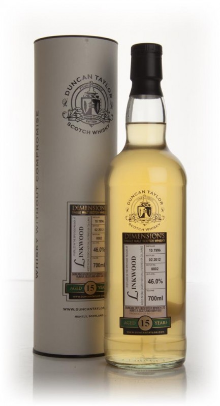 Linkwood 15 Year Old 1996 Batch 0002 Dimensions Duncan Taylor