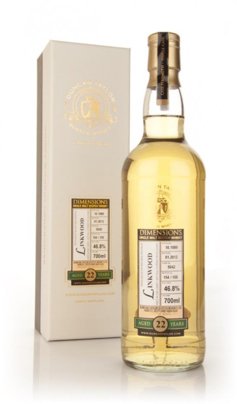 Linkwood 22 Year Old 1989 Cask 5042 Dimensions Duncan Taylor