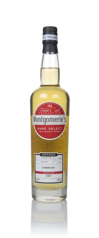 Linkwood 23 Year Old 1989 cask 6713 Rare Select Montgomerie's