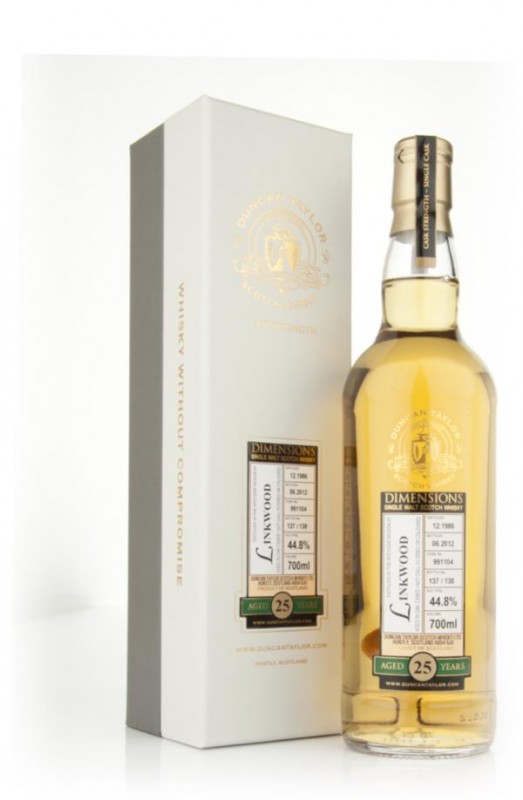 Linkwood 25 Year Old 1986 Cask 991104 Dimensions Duncan Taylor