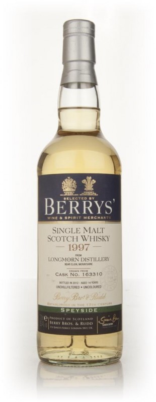 Longmorn 1997 cask 163310 Berry Bros & Rudd