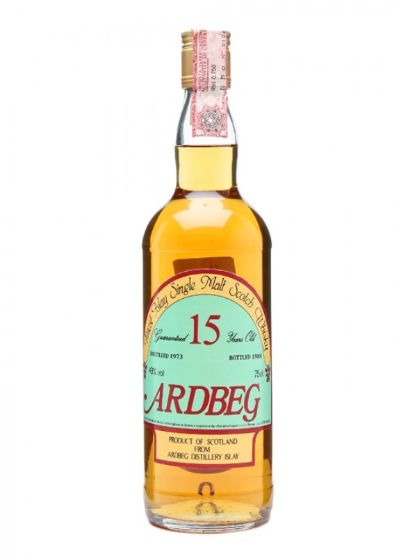 Ardbeg 1973 15 Year Old Clear Glass Screwcap Sestante