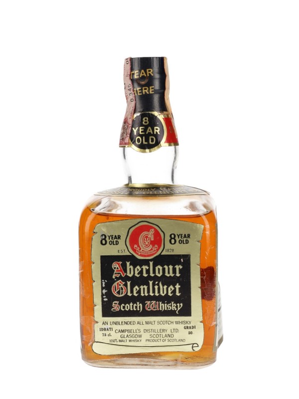 Aberlour 8 Year Old Short Cap Bottled 1970s