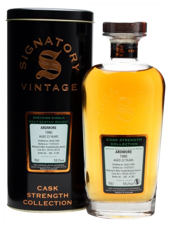 Ardmore 1990 22 Year Old Cask #30120 24 Signatory Cask Strength Collection