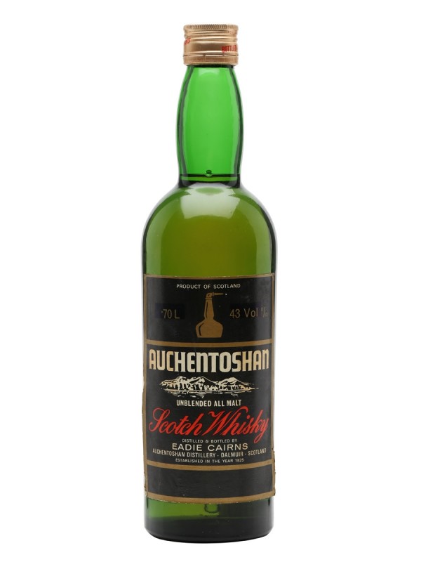 Auchentoshan All Malt Black Label Bottled 1970s