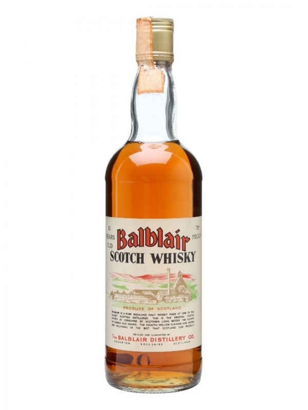 Balblair 10 Year Old Bottled 1980s Gordon & Macphail Distillery Label